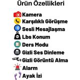 Ekmekteknem X45 Sım Kartlı Kameralı Akıllı Çocuk Takip Saati - Mor