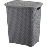 Eko 45 lt Gri Rattan Kirli Çamaşır Sepeti