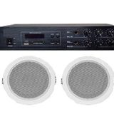 EKO 80 WATT HAT TRAFOLU ANFİ VE TAVAN TİPİ HOPARLÖR HAZIR PAKET-4