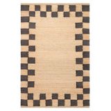 Eko Halı ECHO ECH 13 NATURAL BLACK XW Jüt ile Üretilen El Dokuma Sisal Kilim, 80 x 200