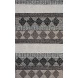 Eko Halı Jade JD 01 Grey Naturel Kazak Örgü Desenli El Dokuma Örgü Halı