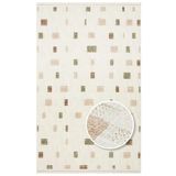 EKO Halı JOY 02 Green Beige Hav Toz Vermeyen Etnik Desenli Halı, Yeşil, 80 x 150