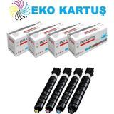 Eko Kartuş Canon C-EXV58/GPR-61 / Npg-83 Muadil Toner 4 Renk Set - Siyah - Mavi - Kırmızı - Sarı