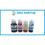 Eko Kartuş Canon Gı-41 Muadil Mürekkep Takım-Pizma G1420-G1460-G2420- G2460-G3420-G3460 - Siyah - Kırmızı - Sarı - Mavi
