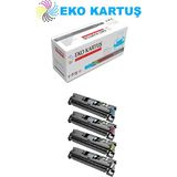 Eko Kartuş Hp Color Laserjet 2550 Set 4 Renk (122A) Muadil Toner - Renkli - Standart