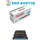 Eko Kartuş Hp Color Laserjet CP5225 (CE740-CE741-CE742-CE743) Set Muadil Toner