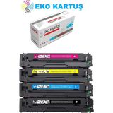 Eko Kartuş Hp Color Laserjet Pro M454DW (CF415-W2030A) -CRG055 Set (Chipsiz) Muadil Toner