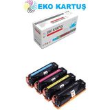 Eko Kartuş Hp Laserjet Pro 400 Color M451DN (CC530A-CC531A-CC532A-CC533A) Set Muadil Toner