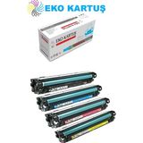 Eko Kartuş Hp Laserjet Pro 500 Color Mfp M570DN (CE400A-CE401-CE402-CE403) Set Muadil Toner