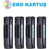 Eko Kartuş Hp Laserjet Pro Mfp M125A 83A Ekonomik Avantajlı 4’lü Paket Muadil Toner - Renkli