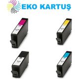 Eko Kartuş Hp Officejet Pro 8023 Muadil Kartuş 912XL 4 Renk Kartuş Set - PRO Set - 4 Renk