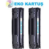 Eko Kartuş Laserjet Pro M201DW Hp CF283A / 83A Ekonomik Avantajlı 2’li Paket Muadil - Renkli