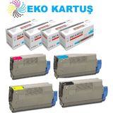 Eko Kartuş Oki C532DN Muadil Toner 4 Renk Set