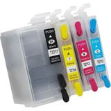 Eko Kartuş Workforce WF-7615DWF (T2711-T2712-T2713-T2714) Set Muadil Kartuş - Renkli