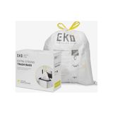 Eko Kolay Dağıtım Rulosu 80 Adet Ekstra Güçlü Ipli Küçük Çöp Torbası, 4 Galon Çöp Torbası (10-15L) 1 Paket Beyaz, Kod C - Option-1