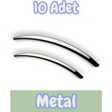 Eko Kumru Yay Alüminyum Metal Lüks Modern Mobilya Çekmece Mutfak Dolabı Kulpu Krom (10ADET) - 224mm