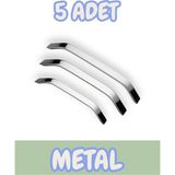Eko Şahin Alüminyum Metal Lüks Modern Mobilya Çekmece Mutfak Dolabı Kulpu Krom (5 Adet) - 224mm