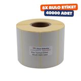 Eko Termal Rulo Etiket, 20mm x 40mm 40000 Adet 8 Rulo Yan Yana 4li Sarılmış Rulolar 40mm Kuka Çapı Barkod yazıcılar ile uyumludur, Ribon kullanmadan yazdırılabilir.