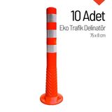 Eko Trafik Delinatör 75 x 8 cm, Esnek Duba 10 Adet