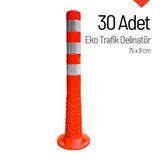 Eko Trafik Delinatör 75 x 8 cm, Esnek Duba 30 Adet
