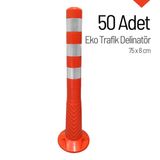 Eko Trafik Delinatör 75 x 8 cm, Esnek Duba 50 Adet
