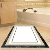Eko Trend DJT Banyo Paspası Yıkanabilir Kaymaz Taban 673M Bordürlü Krem