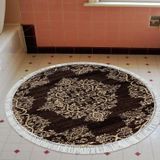 Eko Trend DJT Banyo Paspası Yıkanabilir Kaymaz Taban 761 Yuvarlak Osmanlı Kahve