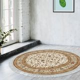 Eko Trend DJT Banyo Paspası Yıkanabilir Kaymaz Taban P1372 Yuvarlak Osmanlı Kahve