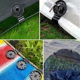 EkoAlışverişDünyam 10 Adet Güneşlik Filesi Sabitleme Klipsleri, Gölgelik Bezi ve Brandalar Için Dayanıklı Plastik Kelepçe Kancaları (5510)