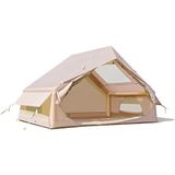 EkoAlışverişDünyam 6 Kişilik 4 Mevsim Su Geçirmez Şişme Kamp Çadırı 210D Oxford Kumaş 8 M2 310X245X142 cm