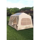 EkoAlışverişDünyam 6 Kişilik Şişme Tenteli Yağmura Dayanıklı Kamp Çadırı 250X200X180
