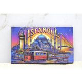 EkoAlışverişDünyam Ahşap Istanbul Temalı Magnet - Model 13