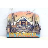 EkoAlışverişDünyam Ahşap Istanbul Temalı Magnet - Model 6