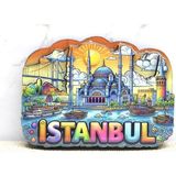EkoAlışverişDünyam Ahşap Istanbul Temalı Magnet - Model 8