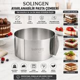 EkoAlışverişDünyam Ayarlanabilir Metal Kek Kalıp 16-34CM (5510)