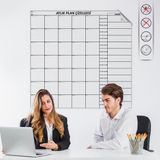 EkoAlışverişDünyam Aylık Planlayıcı Manyetik Duvar Stickerı Takvim Plan Çizelgesi (5510)