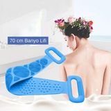 EkoAlışverişDünyam Çift Taraflı Banyo Hamam Lifi Silikon Masajlı Yumuşak Duş Lifi Uzun Ömürlü Hazır Banyo Kesesi (5510)