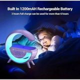 EkoAlışverişDünyam Kablosuz Telefon Şarj Bluetooth Hoparlör Istasyonu Ses Rgb Atmosfer Gece Işık BT-2301 (5510)