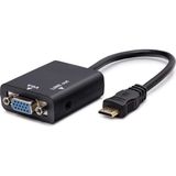 EkoAlışverişDünyam Mini HDMI To VGA Ses Çıkışlı Görüntü Dönüştürücü - Siyah HDX7762