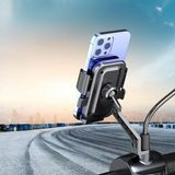 EkoAlışverişDünyam Motor,motosiklet,bisiklet ,scooter Için 360 Derece Dönebilen Dikiz Aynası Versiyonu Telefon Tutucu Aparat (5510)