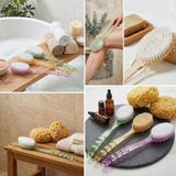 EkoAlışverişDünyam Plastik Saplı Vücut Temizleme Fırçası - Çok Amaçlı Sırt ve Vücut Için Banyo ve Duş Kese Aparatı (5510)