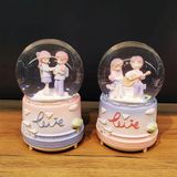 EkoAlışverişDünyam Sevimli Sevgililer Büyük Boy Kar Küresi