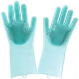 EkoAlışverişDünyam Sihirli Isıya Dayanıklı Silikon Çok Amaçlı Bulaşık Eldiven Fırçası Magic Gloves