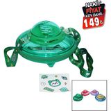 EkoAlışverişDünyam Ufo Modeli Renkli Mika Kristal Suluk Matara Pipetli - Taşıma Askılı 550ML ( Herhangi Bir Renk Gönderilir ) (5510)