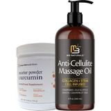 Ekobox Anti-Cellulite Massage Oil 240 ml Masaj Yağı + Smarter Curcumin Fatburner Masaj Kremi 130 gr - Paket
