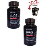 Ekobox Huge Effect Erkeklere Özel Takviye 60'lı x 2 Ad +Kayganlaştırıcı Jelle - Paket