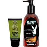 Ekobox Ibn-I Sina Kuyruk Yağı Kremi Kas Sırt Bel El Ayak Kullanım 50 ml + 1 Adet 120 ml Playboy Isıtıcılı Masaj Yağı - Renkli