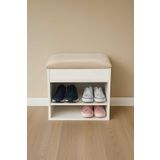 EKOÇ WOOD DESİNG Rengibiz Sandıklı Ayakkabılık,çok Amaçlı Dolap Ayakkabı Dolabı Puf Bench