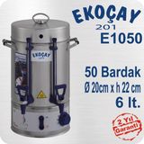 Ekoçay Çelik 50 Bardak 6 lt Çay Makinası