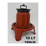 Ekodoğa Ayaklı Yemlik 10 Lt Tavuk Yemliği Civciv Kanatlı Kuş